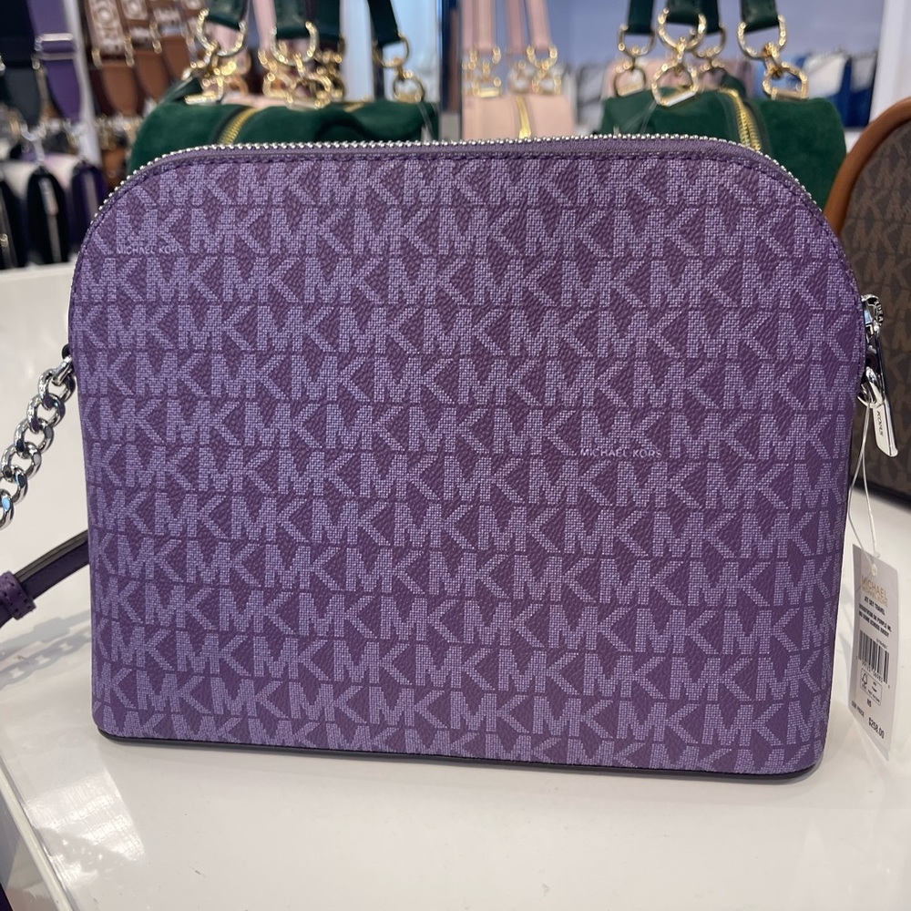 MICHAEL KORS Jet Set Travel Color-Block Signature Logo Crossbody Bag
Dark Purple - Picture 5 of 16